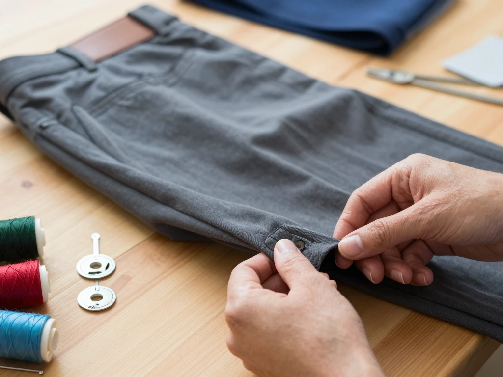 Vermaking jas of broek bij Tyxmalonquiblis